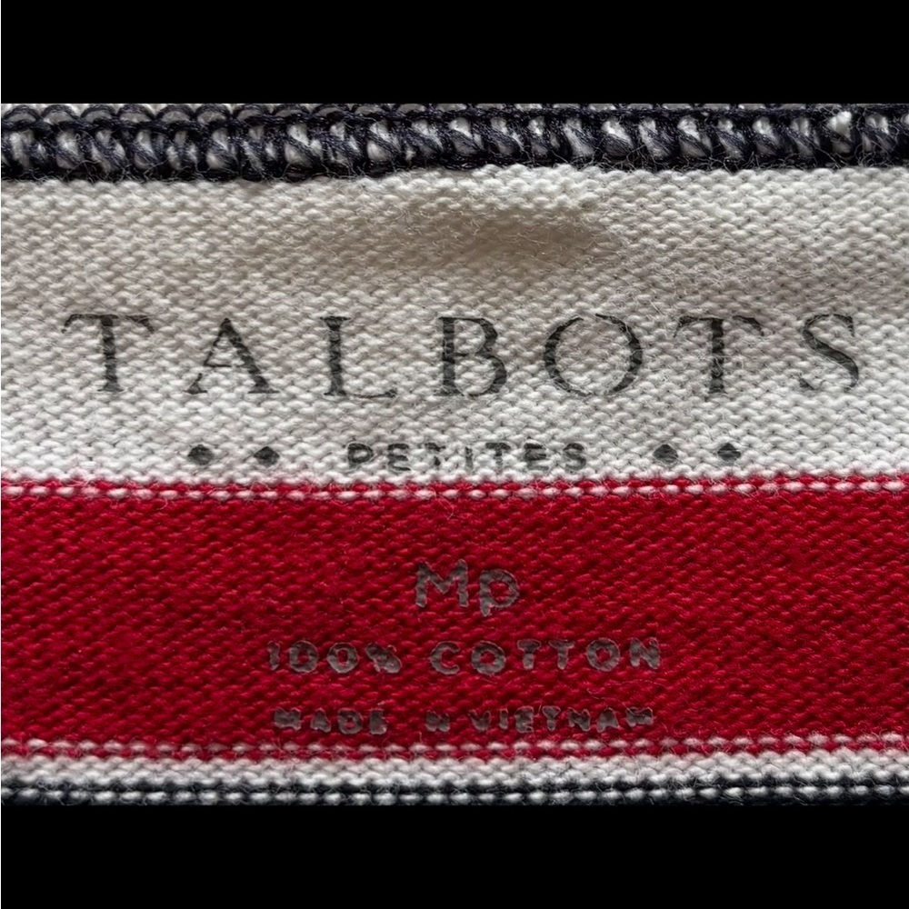 Talbots Petites Multicolor Horizontal Striped Lon… - image 2